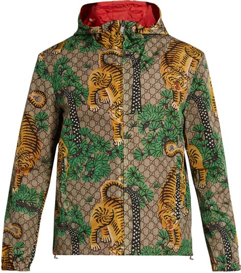 gucci raincoat mens|gucci tiger rain jacket.